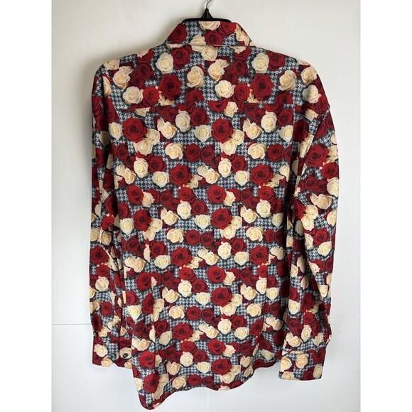 Society Of Threads Men's Slim Fit Floral Performance Dress Shirt Size: Large - Picture 7 of 7